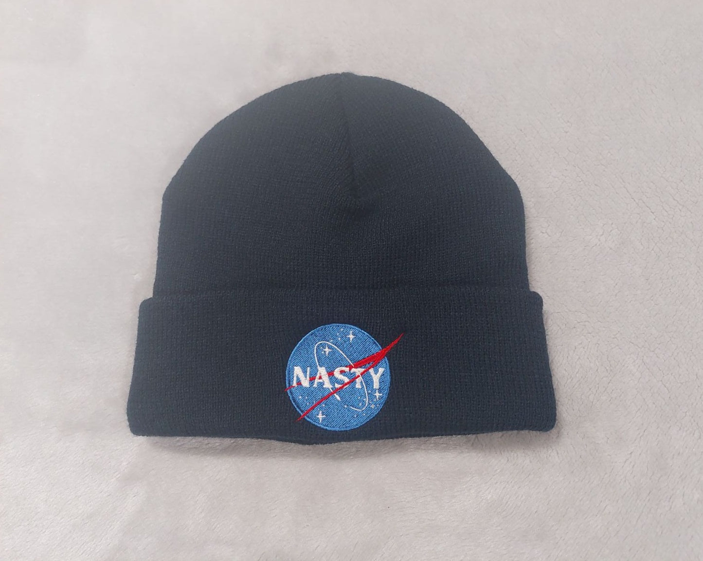 Nasty Embroidered Beanie