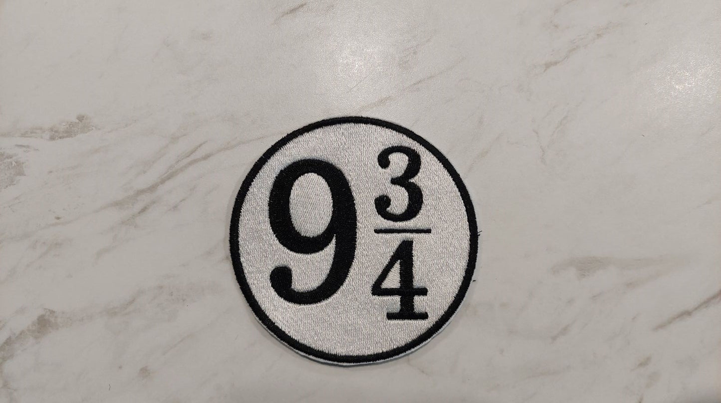 Platform 9 and 3 Quarters Iron-on/Sew-on Embroidered Patch