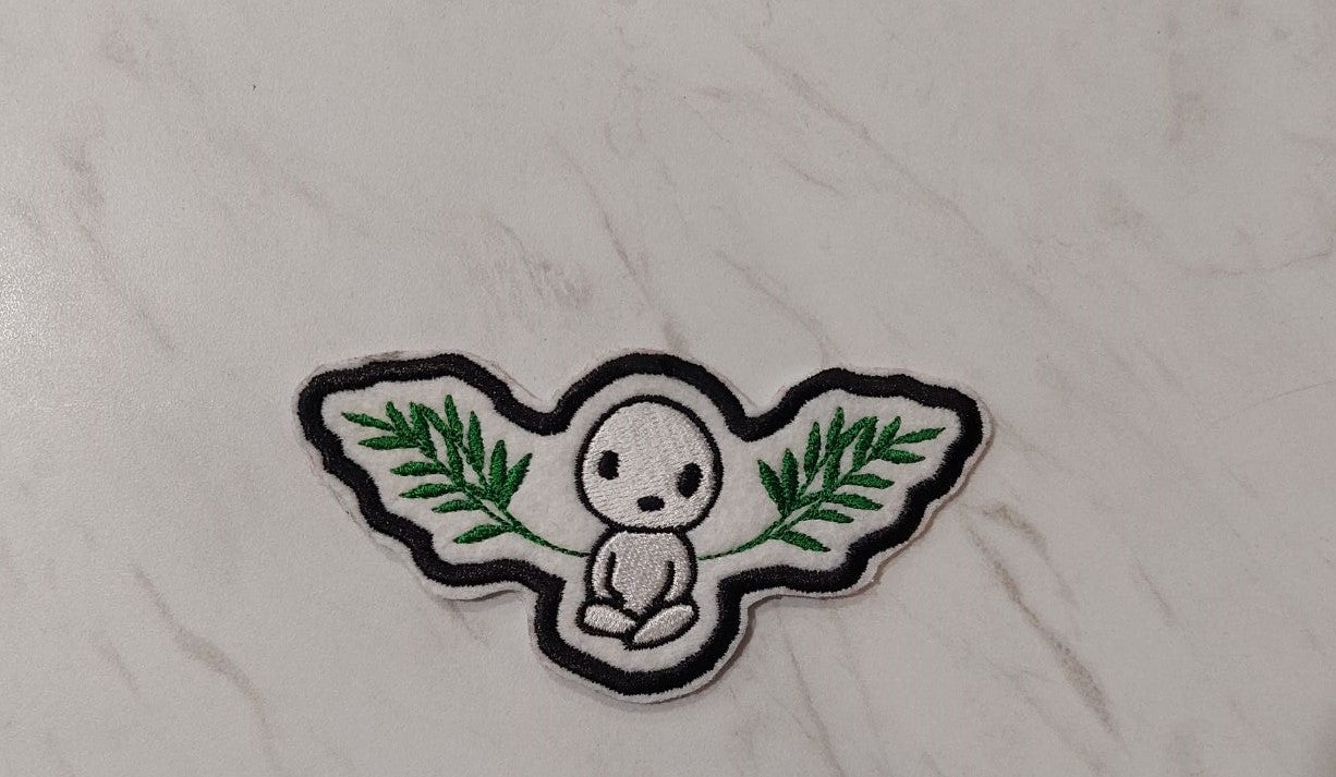 Tree Spirit with Wings Iron-on/Sew-on Embroidered Patch