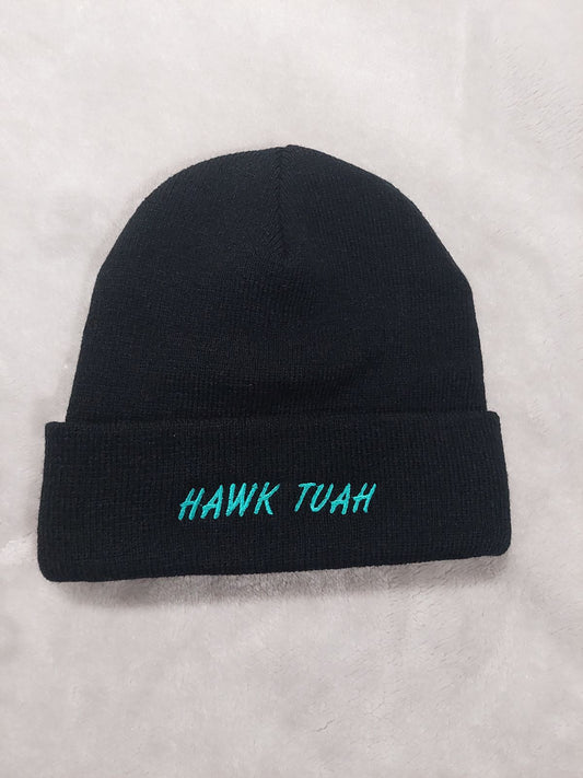Hawk Tuah Embroidered Beanie
