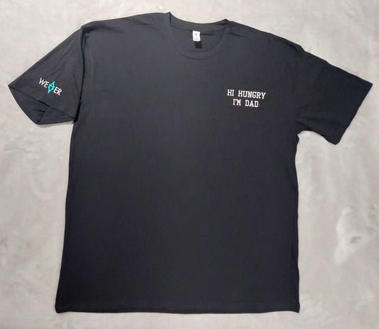 Hi Hungry I'm Dad Embroidered T Shirt