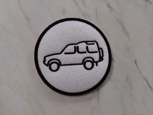 Land Rover Outline Iron-on/Sew-on Embroidered Patch